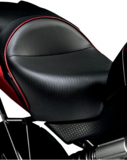 Sargent World Sport 2-Up Seat CarbonFX Vinyl Black Fits Versys 650