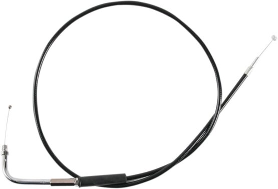 Drag Specialties Black Vinyl Throttle/Idle Cable 39.5in For Harley 1977-1980