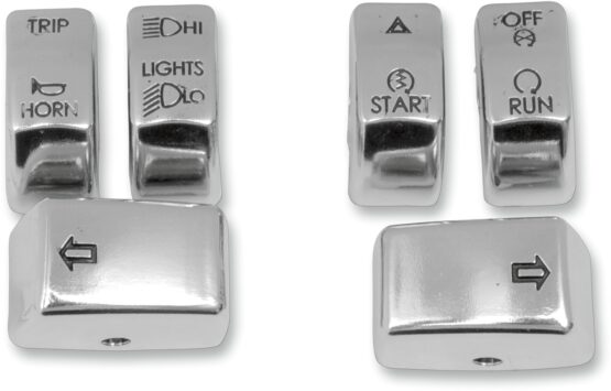 Drag Specialties Switch Cap Kit Chrome For Harley-Davidson 2011