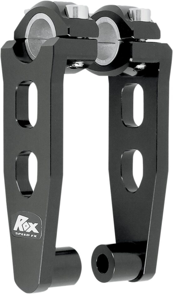 ROX Elite Pivoting Handlebar Risers 5 Inch Black for 7/8 and 1-1/8 Bars