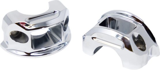 Kodlin Perch Clamps Brake/Clutch Chrome Pair For Harley-Davidson