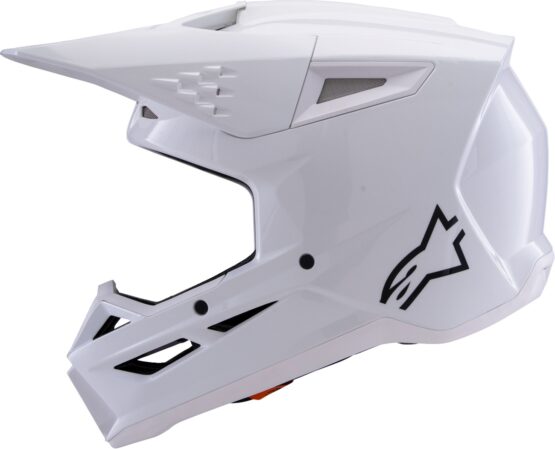 Alpinestars SM3 Solid MX Helmet Gloss White 2XL - Image 2