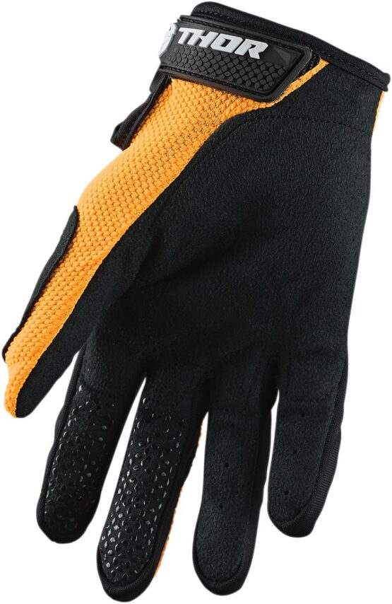 Thor Youth Sector Gloves Large Orange Black Unisex MX - Image 2