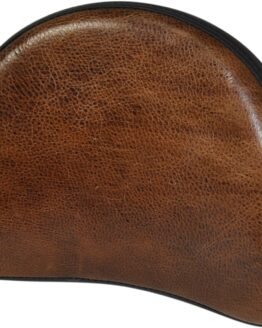 Lariat Half-Moon Smooth 8" Sissy Bar Pad Black/Brown