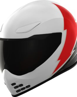 ICON Domain Slabtown Helmet 3XL White Red Full Face Unisex