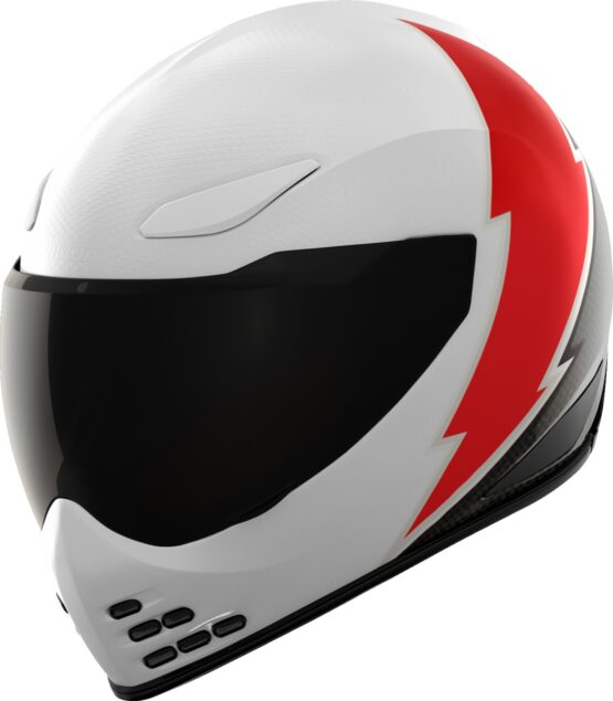 ICON Domain Slabtown Full Face Helmet White Red Large