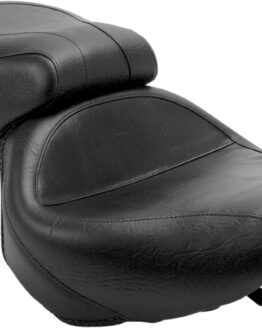 Mustang Wide Vintage One-Piece Seat Black Fits Honda Spirit 750