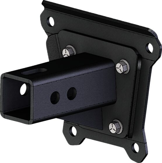 KFI 2" Rear Receiver Hitch Black Tow Hook Fits 18-21 RZR Turbo S 4 Seat