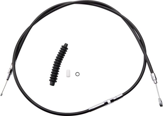 Drag Specialties High-Efficiency Black Vinyl Clutch Cable For Harley-Davidson