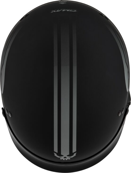 GMAX HH-65 Retribution Helmet Matte Black/Silver 2X-Large - Image 2