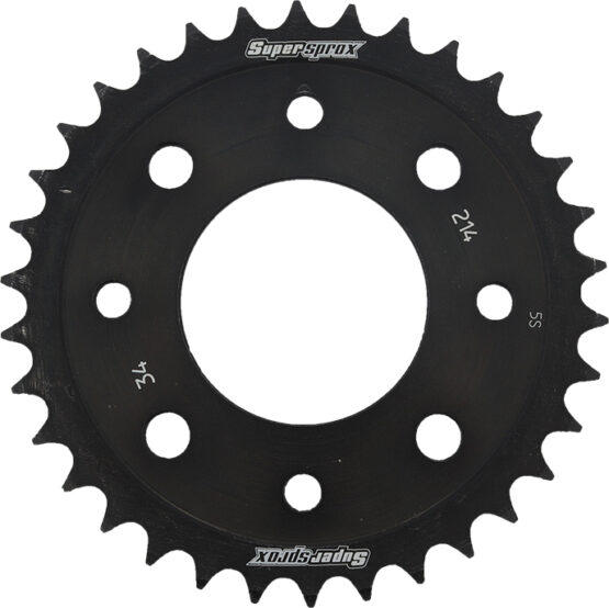 Supersprox Steel Rear Sprocket 34T Black Fits 14-20 Honda Grom MSX125