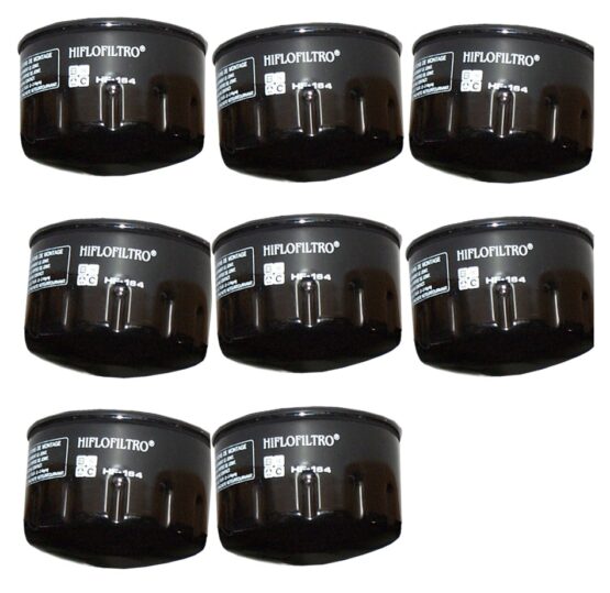 HF164 Oil Filter - Black - 8 Pack
