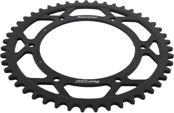 Supersprox Steel Rear Sprocket 47T Black Fits 97-15 BMW Aprilia - Image 3
