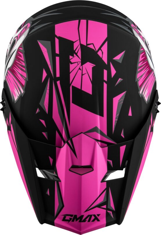 GMAX MX-46Y Unstable Youth Helmet Matte Black/Pink Medium - Image 2