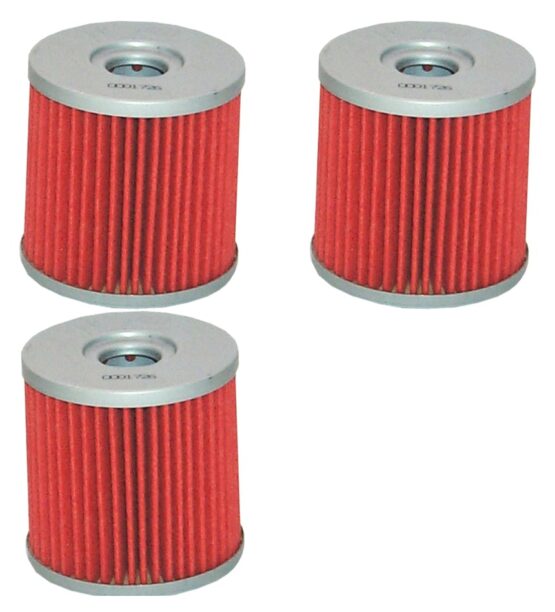 HiFloFiltro HF681 Oil Filter Replaces Hyosung 16510HN9101HAS - 3 Pack