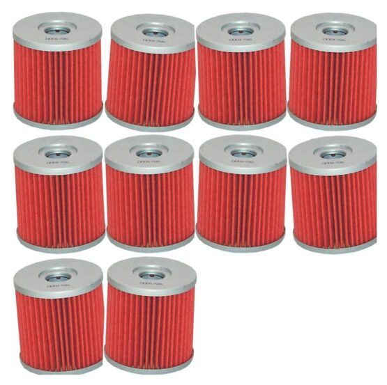 HiFloFiltro HF681 Oil Filter Replaces Hyosung 16510HN9101HAS - 10 Pack