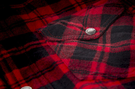 Highway 21 Marksman Flannel Black/Red Medium Men's Riding Shirt - Image 2