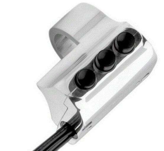 Performance Machine Contour 3-Button Switch Housing Chrome Left - Image 2