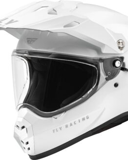 Fly Racing Trekker Solid Helmet White X-Small