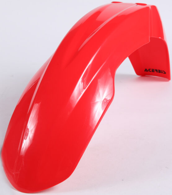 Acerbis Front Fender Red Plastic Fits Honda CR/CRF/CRF X Models