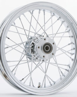 HardDrive Front 40 Spoke Chrome Wheel 16x3.5 FLT Hub 1in Axle