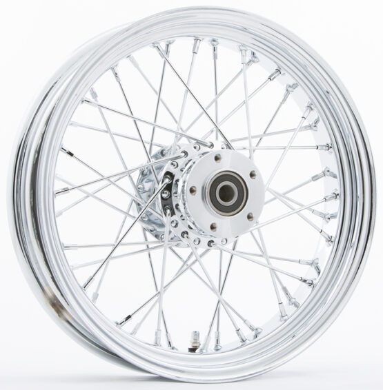 HardDrive Chrome 40-Spoke Rear Wheel 18x3.5in 1in Axle For Harley BT/XL 00-Later