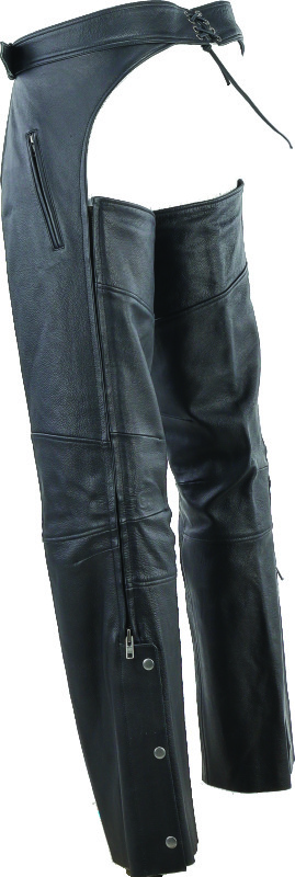 Kuryakyn Longhaul Leather Chaps Black Large Men's - Image 3