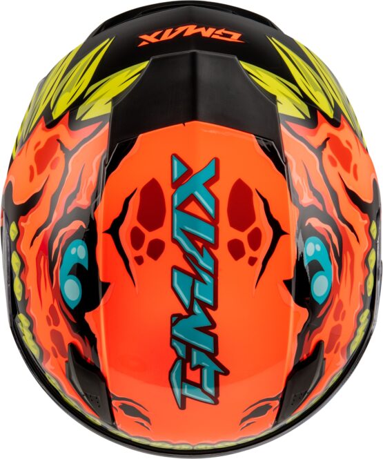 GMAX Youth GM-49Y Drax Helmet Orange Large - Image 2