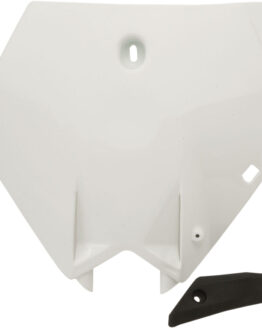 Front Number Plate - White