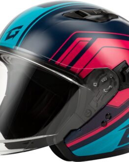 GMAX OF-87 Duke Helmet w/LED Light Blue/Red Large