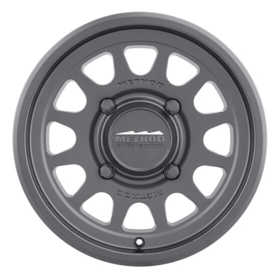 MR414 Bead Grip 15x7 / 5+2/38mm Offset / 5x4.5 / 76mm CB Graphite Wheel