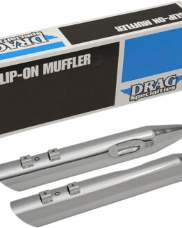 Dual Chrome 3.5" Slip On Exhaust Slash-Down