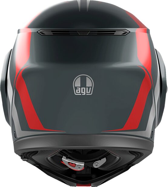 AGV Streetmodular Resia Modular Helmet Matte Gray/Silver/Red XL - Image 2