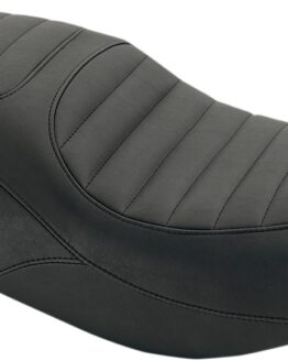 Retro Stitched Vinyl 2-Up Seat Black Foam
