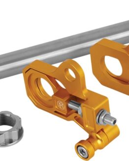 Performance Machine Rear Axle Adjuster Kit Gold Ano