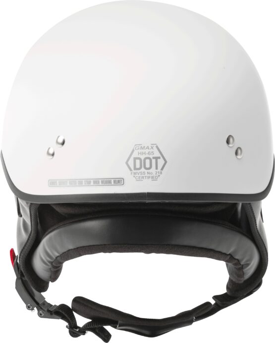 GMAX HH-65 Half Helmet Full Dressed Matte White 2X-Large - Image 2