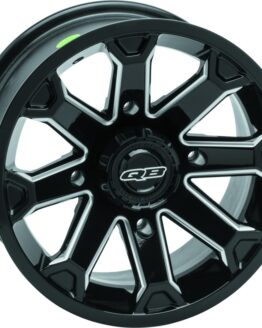 QuadBoss Blitz Wheel 14x7 Black 4/156 4+4
