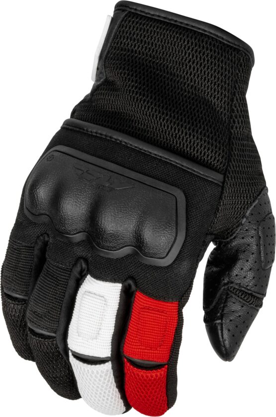 Fly Racing Coolpro Force Gloves Black/White/Red 2X-Large