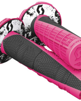 Duece 2 Motorcycle Grips Pink/Black 7/8"