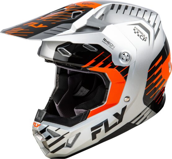 Fly Racing Formula CP Slice Helmet Grey/Orange/Black LG