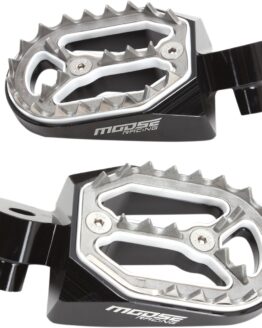 Qualifier Footpegs Black/Silver