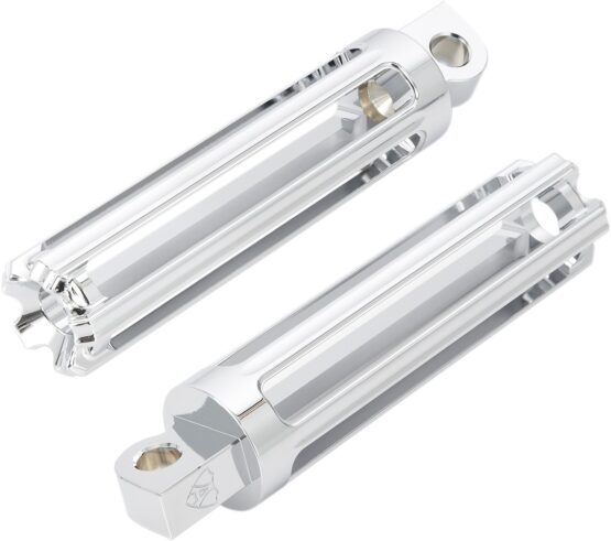Arlen Ness 10-Gauge Male-Mount Footpegs Chrome Pair
