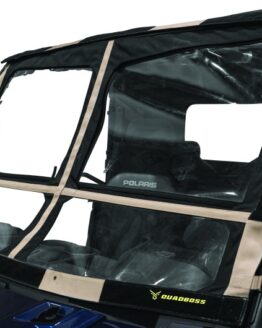 QuadBoss Soft Windshield Black Fits 15-19 Polaris Ranger 1000 Diesel