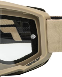 Fly Racing Youth Focus Goggles Khaki/Black Clear Lens