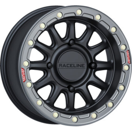 Raceline Alpha Beadlock Wheel 15x7 4x156 +10 Black/Gunmetal - Image 3