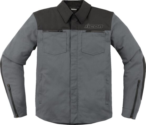 ICON Upstate Canvas CE Mens Jacket XL Gray