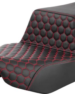 Saddlemen Step-Up Seat Extended Reach Red Stitch for FL 2023-2024