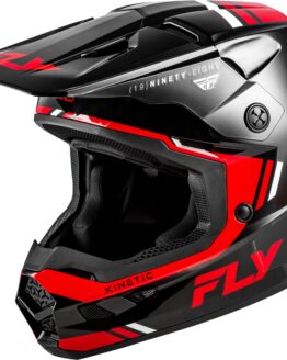 Fly Racing Kinetic Verdict Helmet Black/Red/White SM