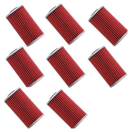 Hiflofiltro HF562 Oil Filter Cartridge Replaces Kymco 1541A-KKC3-9000 - 8 Pack