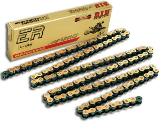 D.I.D 428NZ Gold and Black Non-Sealed Chain 132 Links